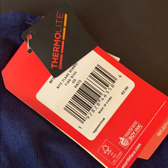 NWT NORTH FACE Unisex Reflective Beanie, RoyalBlue - Picture 3 of 5